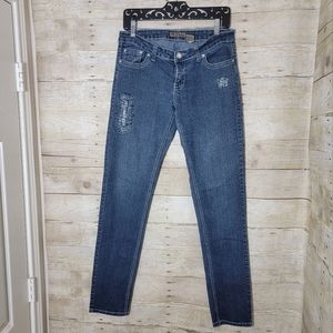 5ive, distressed jeans, size 13, 33 inseam